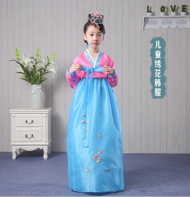 Baby Products Korea - Платье ханбок для девочек, детская танцевальная