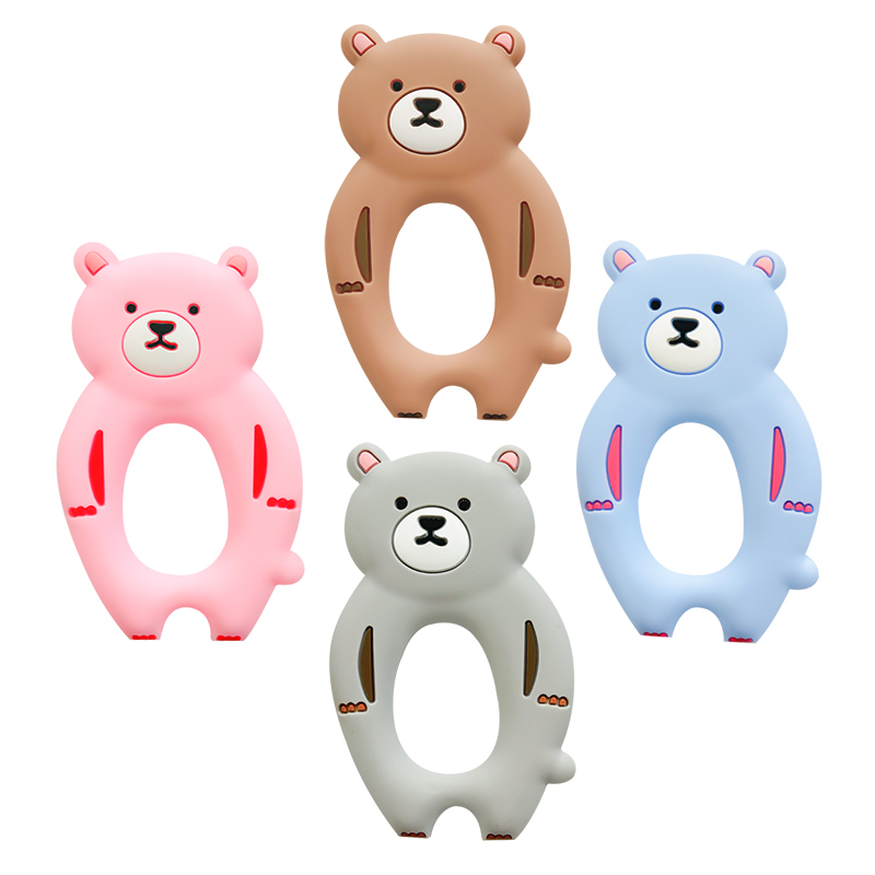 Baby Products Photos - силиконовый прорезыватель для зубов с медведем,
