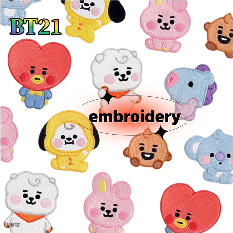 Baby Products Korea - Модная вышитая брошь-значок BT21 Koya Shooky