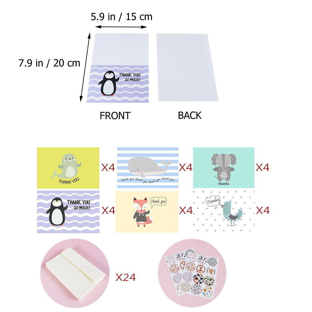24 набора открыток «Спасибо» о – обзор и цена Baby Products Gift Card